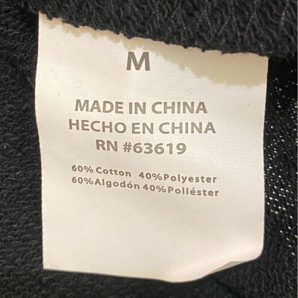 Bebe Sport size M Black Zip-Up Hoodie Jacket with Thumb Holes - Picture 3 of 10